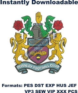  Burnley fc embroidery design